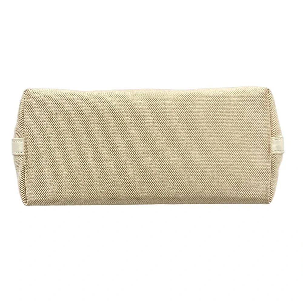 Hermès Berlingot PM Shoulder Bag Cream Beige Toile H Leather